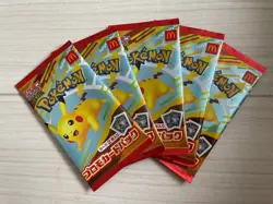 Pokemon Cards McDonald's Promo Pikachu 020/M-P x5set Sealed 2025 Japanese - Image 1
