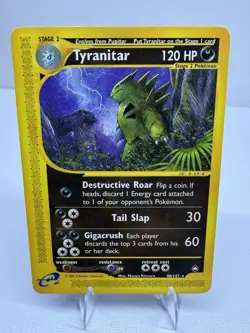 Pokemon Tyranitar Aquapolis Rare 120HP Regular #040/147 2002 Card - LP - Image 3