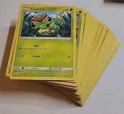Pokemon SUN + MOON - Lot of 75 Basic Base Cards - NO DUPES - Image 1