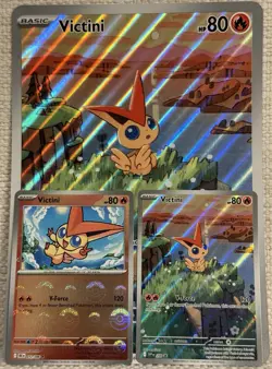 Victini Promo Jumbo Card | 2 Premium Victini Cards | NM | Mint | Rare | Pokemon - Image 1