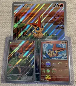 Victini Promo Jumbo Card | 2 Premium Victini Cards | NM | Mint | Rare | Pokemon - Image 4