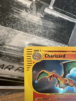 Pokemon TCG Charizard Expedition Base Set Holo Rare Raw Card 6/165 Near Mint UK - Image 5