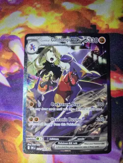 Pokemon TCG Cynthia's Garchomp EX Holo Card 232/182 Sv10: Destined Rivals NM/M - Image 1