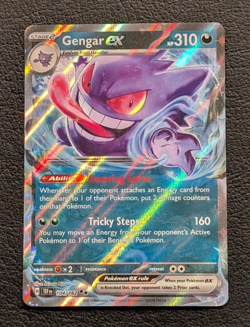 Pokemon Gengar EX TCG Holo Card 104/162 SV05: Temporal Forces Double Rare - Image 1