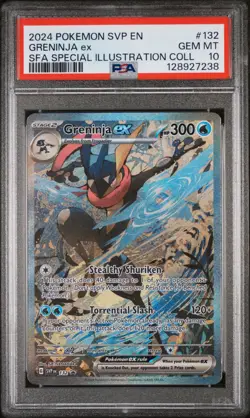2024 POKEMON SVP EN-SV BLACK STAR PROMO #132 GRENINJA EX PSA 10 - Image 1