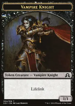 Vampire Knight Token - Shadows over Innistrad Tokens | MTG Card - Image 3