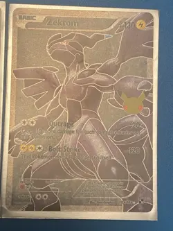 Pokemon Celebrations Zekrom 114/114 25th Anniversary Holo Full Art NM - Image 2