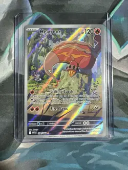 Pokemon TCG Heatmor Illustration Rare Card #104/086 SV White Flare - Image 1