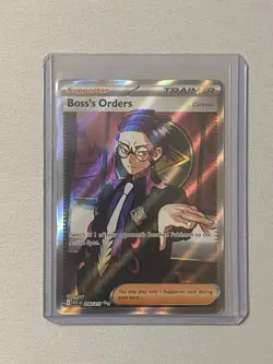 Pokemon Boss's Orders [Corbeau] Trainer Full Art Holo Rare ASC Heroes 256/217 - Image 4