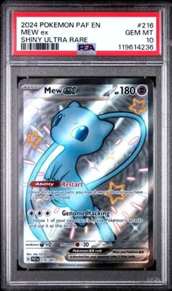 ✨💫✨PSA 10 2024 Pokemon ~MEW ex~ Shiny Ultra Rare - Paldean Fates #216✨💫✨ - Image 1