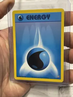 Water Energy 111/111 Neo Genesis Set Unlimited Pokemon Card NM/MT Vintage Vtg - Image 2