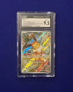CGC 9.5 Eevee #173 Pokemon Center Promo Prismatic Evolutions ETB 2025 MINT + - Image 1