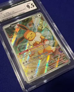 CGC 9.5 Eevee #173 Pokemon Center Promo Prismatic Evolutions ETB 2025 MINT + - Image 2