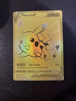 Pokemon Pikachu 25th Anniversary Promo Swsh145 Black Star - Image 1