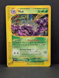 Muk H17/H32 Aquapolis Holo Rare Pokemon TCG Nintendo vintage HP - Image 1