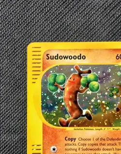 Pokemon TCG Sudowoodo Holo Rare H24/H32 Aquapolis E-Reader NM 💫SWIRL💫 - Image 3