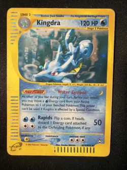 Kingdra H14/H32 Aquapolis Holo Rare Pokemon TCG Nintendo r-reader vintage - Image 1