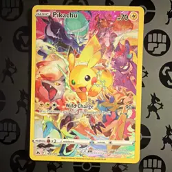Pokemon TCG Pikachu 160/159 Crown Zenith Secret Rare Full Art Holo Basic 70 HP - Image 1