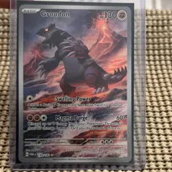 Pokemon Groudon 199/182 SV04 Paradox Rift Illustration Rare Holo 130 HP - Image 1