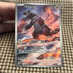 Pokemon Groudon 199/182 SV04 Paradox Rift Illustration Rare Holo 130 HP - Image 2