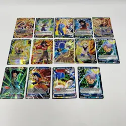 Dragon Ball Z Trading Card Game Lot - 14 Modern Cards - Holos Included - Image 1