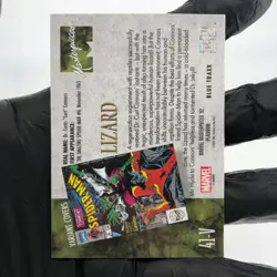 Marvel Card Lizard Blue Traxx 41-V Variant Fleer Upper Deck Masterpieces [NM] - Image 3