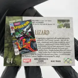 Marvel Card Lizard Blue Traxx 41-V Variant Fleer Upper Deck Masterpieces [NM] - Image 4