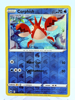 033/159 CORPHISH | COMMON REVERSE HOLO | CROWN ZENITH POKEMON CARD - Image 1