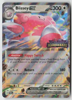 Blissey ex (Twilight Masquerade Stamped) 134/167 - Miscellaneous Cards & Product - Image 1