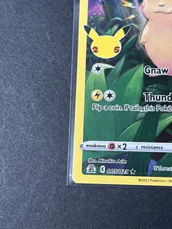 Pokemon Pikachu TCG Celebrations Card 005/025 25th Anniversary Edition - Image 4
