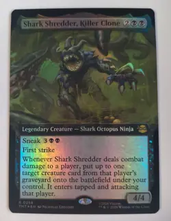 MTG Shark Shredder, Killer Clone - Foil - NM/Unplayed TMNT - Image 1