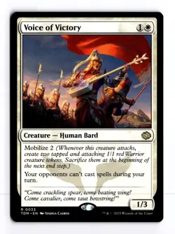 Voice of Victory 33 Tarkir: Dragonstorm R MTG LP - Image 1