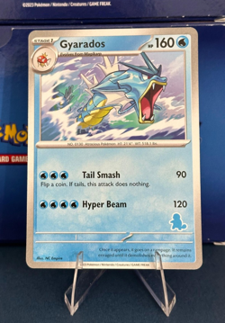 Gyarados My First Battle Deck EXCLUSIVE Squirtle Stamp Pokemon Card 2023 - Image 1
