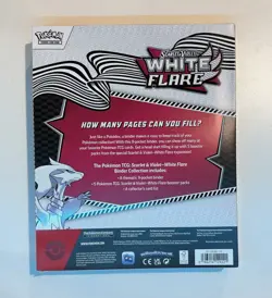 Pokemon TCG Scarlet & Violet White Flare Binder Collection Box Sealed 5 Packs - Image 2
