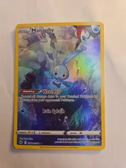 Manaphy GG06/GG70 - Crown Zenith Holo Full Art - Pokemon TCG - NM - Image 1