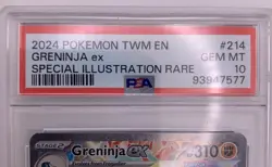 Greninja ex 214/167 SIR PSA 10 Gem Mint - Pokemon TCG Twilight Masquerade - Image 3