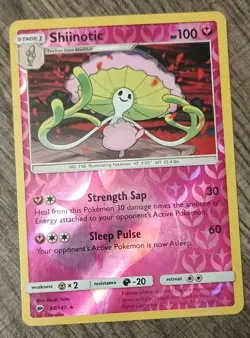 Shiinotic - 98/147 - Rare - Reverse Holo Pokemon SM3 Burning Shadows M/NM - Image 1