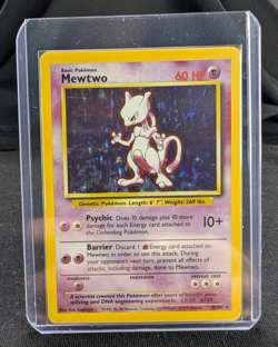 Rare Holo Mewtwo #10 Pokemon Base Set - Image 3