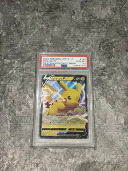 PSA 10 Pikachu V - Japanese Sword & Shield Promo - Pokemon TCG 122/s-p - Image 1
