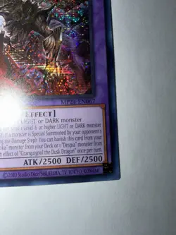 Yu-Gi-Oh Granguignol the Dusk Dragon MP24-EN067 1st Prismatic Secret Rare - Image 3