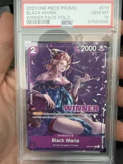 2023 One Piece CCG Black Maria Bandai Games Fest STO4-011 PSA 10 - Image 2