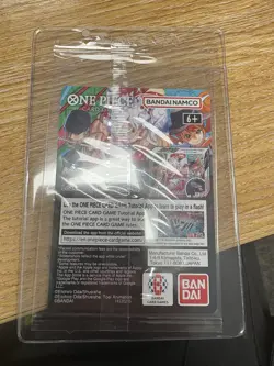 One Piece Monkey D. Luffy US College Basketball SEALED Promo Card RUTGERS - Image 2
