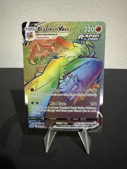Blaziken VMAX 200/198 Chilling Reign Rainbow Secret Rare Card - Image 1