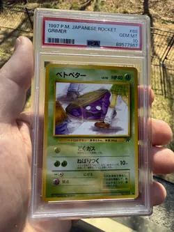 Pokemon 1997 Rocket Grimer Banned Card Japanese 088 PSA 10 - Image 1
