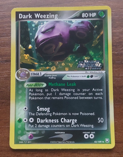 Dark Weezing 42/109 (Team Rocket Returns) Holo Vintage Pokemon Card LP - Image 1