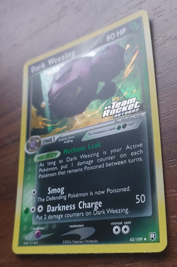 Dark Weezing 42/109 (Team Rocket Returns) Holo Vintage Pokemon Card LP - Image 2