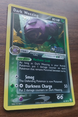 Dark Weezing 42/109 (Team Rocket Returns) Holo Vintage Pokemon Card LP - Image 3