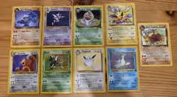 Vintage Pokemon Card Lot WOTC Holo + Team Rocket Dark Machamp Jolteon Lapras... - Image 1
