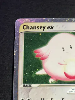 Chansey ex 96/109 Pokemon TCG Ruby and Sapphire Holo Ultra Rare Card Played MP - Image 2