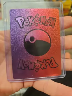 Charizard Vmax Rainbow Foil Fan Art Vinyl Textured Collector Card - Image 5